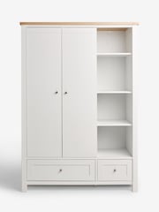 Chalk Malvern Paint Effect Double, 3 drawers Wardrobe - Image 5 of 10