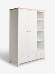 Chalk Malvern Paint Effect Double, 3 drawers Wardrobe - Image 7 of 10