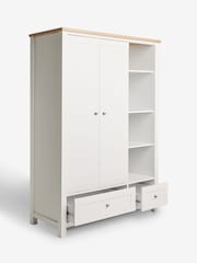 Chalk Malvern Paint Effect Double, 3 drawers Wardrobe - Image 8 of 10