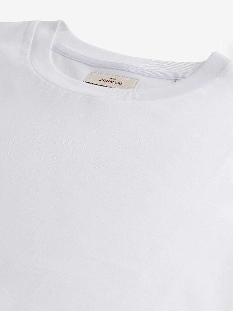 White Signature Supima T-Shirt - Image 7 of 7