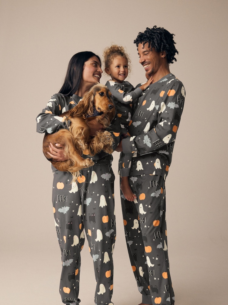 Grey Matching Family Halloween 100% Cotton Pyjamas - Image 2 of 12