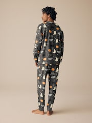 Grey Matching Family Halloween 100% Cotton Pyjamas - Image 4 of 12