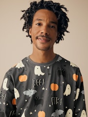 Grey Matching Family Halloween 100% Cotton Pyjamas - Image 5 of 12