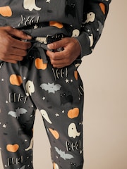 Grey Matching Family Halloween 100% Cotton Pyjamas - Image 6 of 12