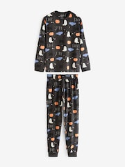 Grey Matching Family Halloween 100% Cotton Pyjamas - Image 7 of 12