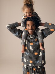 Grey Matching Family Halloween 100% Cotton Pyjamas - Image 9 of 12