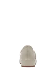 Clarks Cream Ivory Leather Seren30 Buckle Shoes - Image 6 of 7