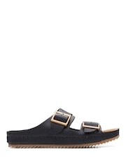 Clarks Black Leather Brookleigh Sun Sandals - Image 1 of 7
