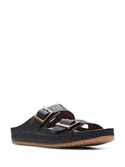 Clarks Black Leather Brookleigh Sun Sandals - Image 3 of 7