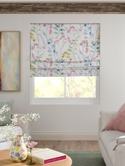 Pastel Multi Ready Made Blackout Isla Floral Print Roman Blinds - Image 1 of 10