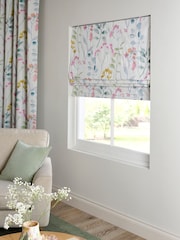 Pastel Multi Ready Made Blackout Isla Floral Print Roman Blinds - Image 3 of 10