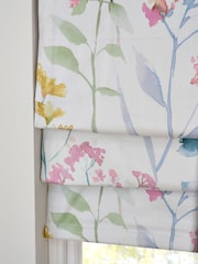 Pastel Multi Ready Made Blackout Isla Floral Print Roman Blinds - Image 6 of 10