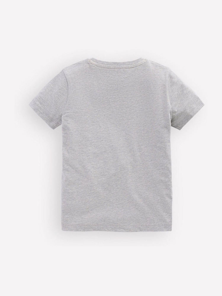 Boden Grey Linear Stitch T-Shirt - Image 2 of 3