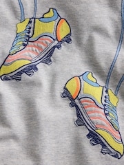 Boden Grey Linear Stitch T-Shirt - Image 3 of 3
