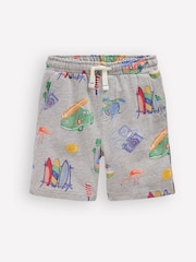 Boden Grey Printed Shorts - Image 1 of 3