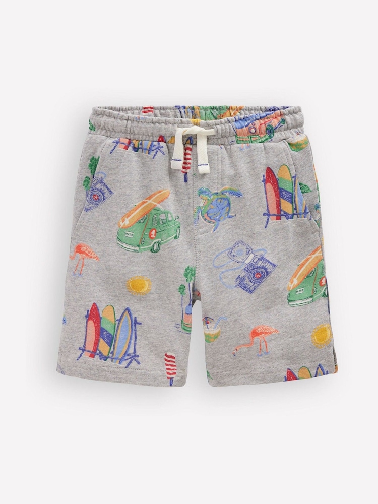 Boden Grey Printed Shorts - Image 1 of 3 Boden Grey Printed Shorts - Image 1 of 3