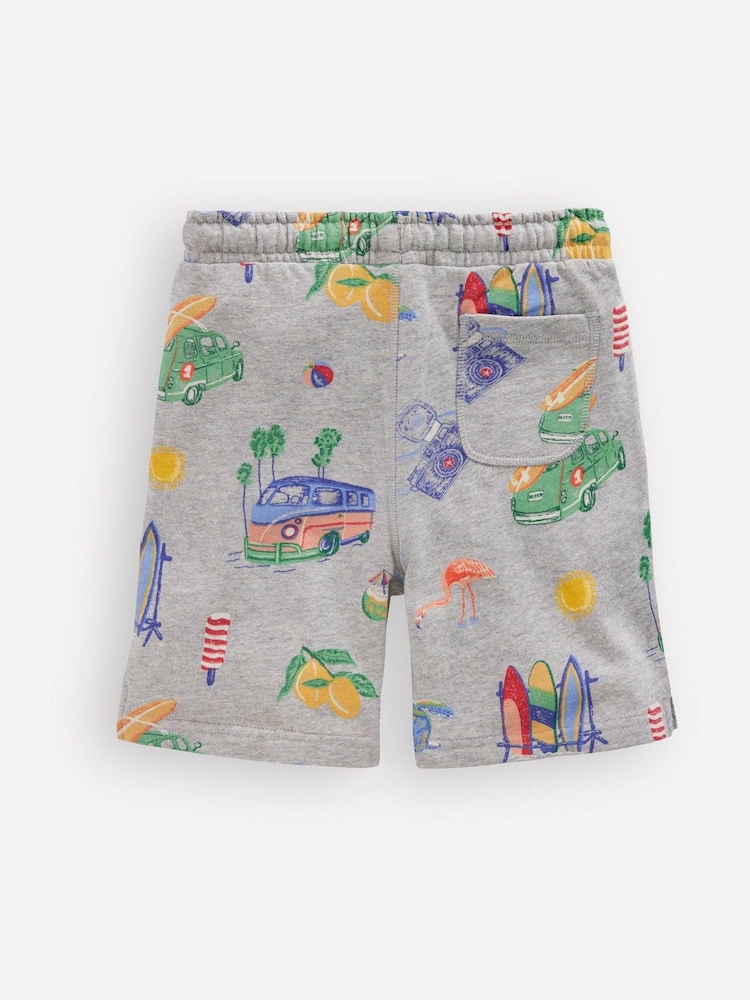 Boden Grey Printed Shorts - Image 2 of 3 Boden Grey Printed Shorts - Image 2 of 3