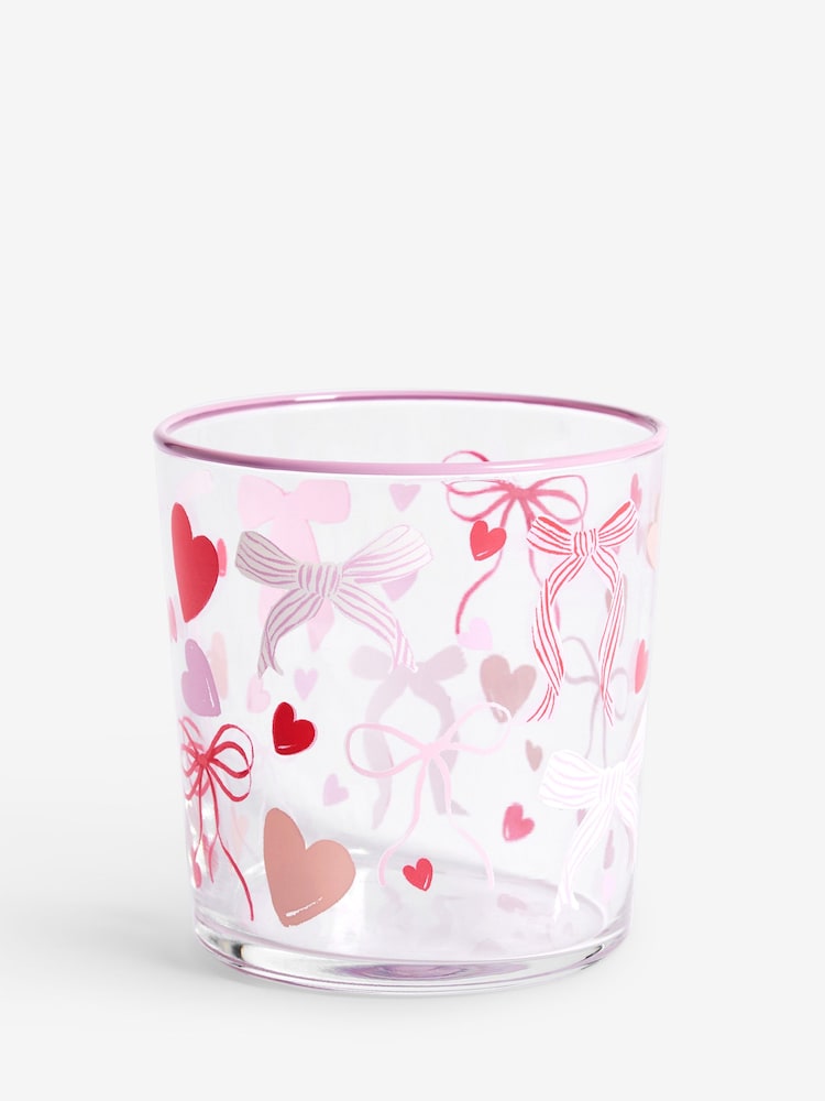Set of 4 Heart and Bow Tumbler Glasses - Imagem 4 de 4
