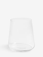 Set of 4 Clear Angular Set of 4 Short Tumbler Glasses - Image 3 of 3