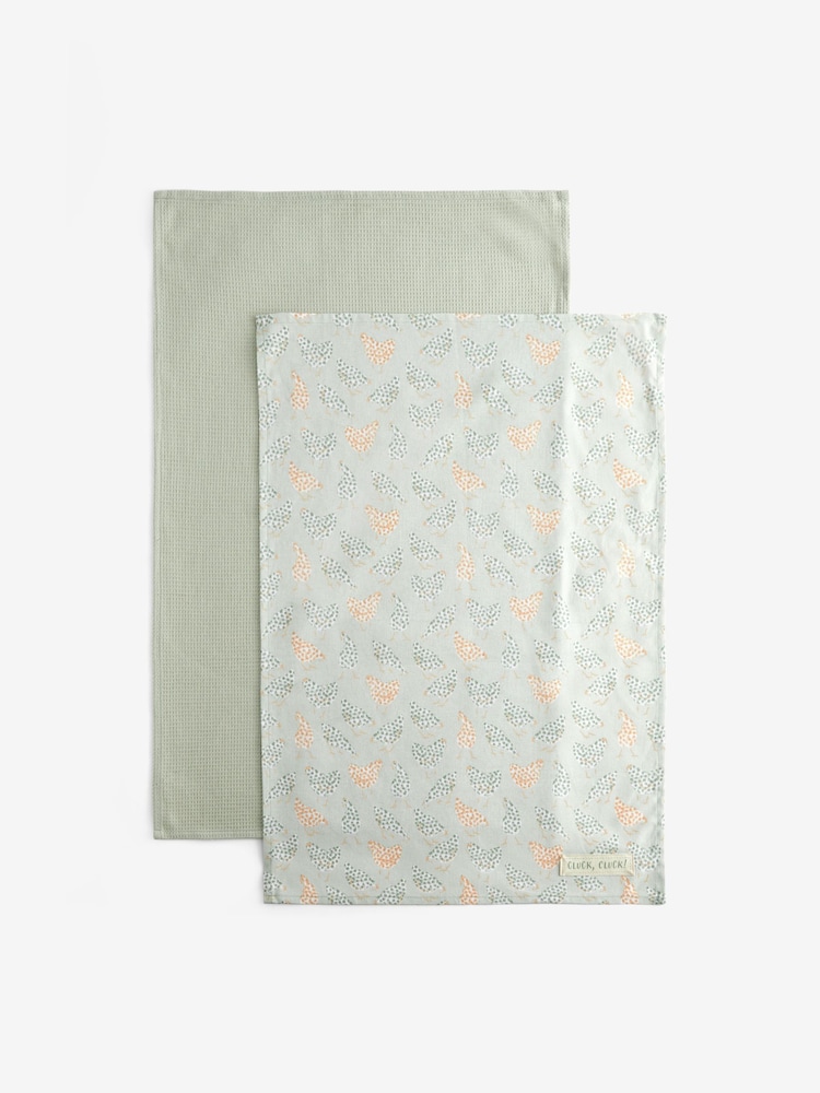 Set of 2 100% Cotton Chicken Tea Towels - Изображение 5 из 5