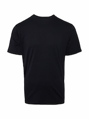 Threadbare Blue/Black/Slate/White/Navy Assorted 100% Cotton T-Shirts 5 Pack - Image 2 of 3