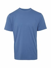 Threadbare Blue/Black/Slate/White/Navy Assorted 100% Cotton T-Shirts 5 Pack - Image 3 of 3