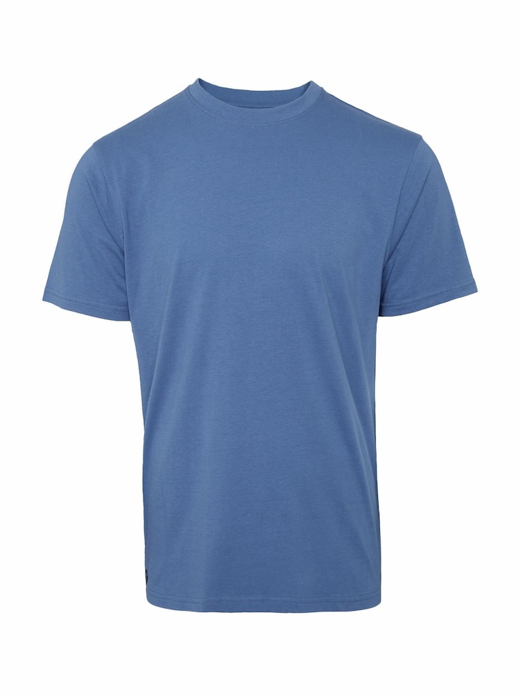 Threadbare Blue/Black/Slate/White/Navy Assorted 100% Cotton T-Shirts 5 Pack - Image 3 of 3