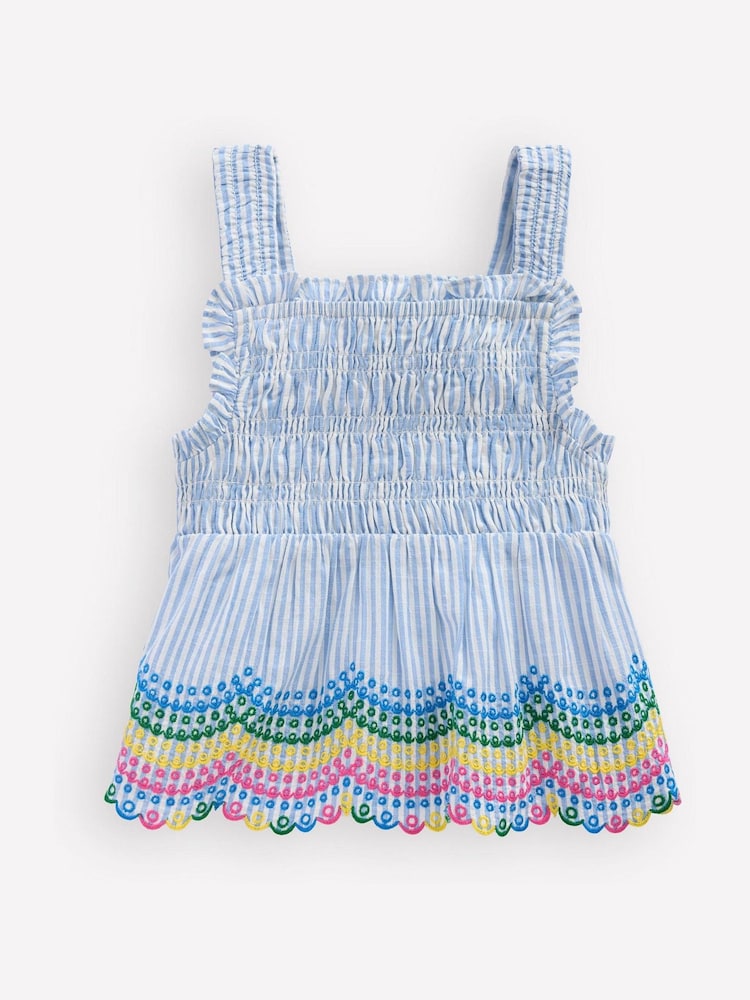 Boden Blue Embellished Strappy Top - Image 1 of 3 Boden Blue Embellished Strappy Top - Image 1 of 3