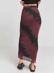 Simply Be Purple Satin Maxi Skirt - Image 4 of 4