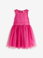 Pink Mesh Party Dress - Image 1 of 2