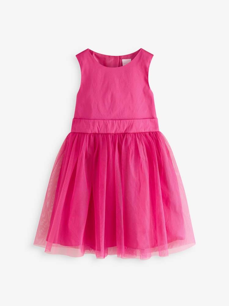 Pink Mesh Party Dress - Image 1 of 2