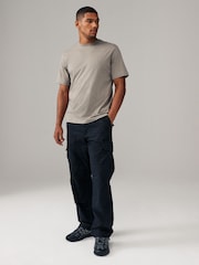 Light Neutral Marl - Essential Rundhals-T-Shirt aus Baumwolle - Bild 2 von 7