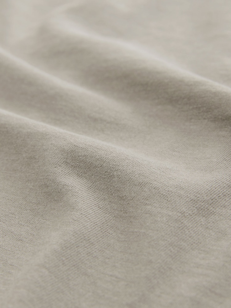 Light Neutral Marl - Essential Rundhals-T-Shirt aus Baumwolle - Bild 7 von 7
