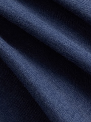 Denim Blue Marl Regular Fit Essential Crew Neck Cotton T-Shirt - Image 7 of 7