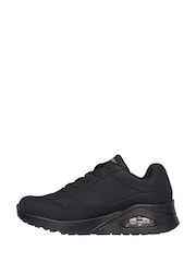 Skechers Black Womens Uno Wide Fit Trainers - Image 3 of 5