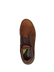 Skechers Brown Wide Fit Delson 3.0  Ezra Trainers - Image 5 of 7