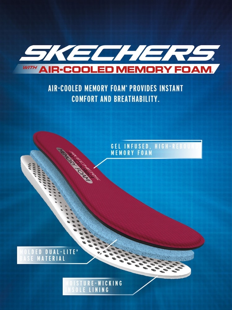 Skechers Brown Wide Fit Delson 3.0  Ezra Trainers - Image 7 of 7