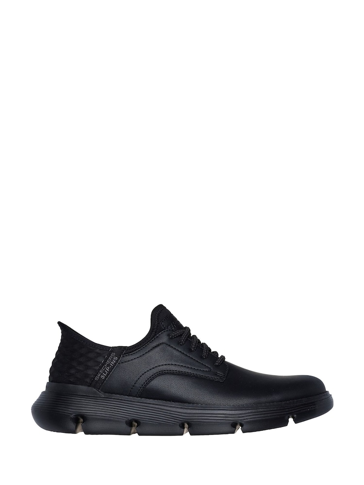 Negro - Corte ancho - Zapatillas sin cordones para hombre Garza de Skechers - Imagen 1 de 3