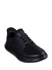 Negro - Corte ancho - Zapatillas sin cordones para hombre Garza de Skechers - Imagen 2 de 3