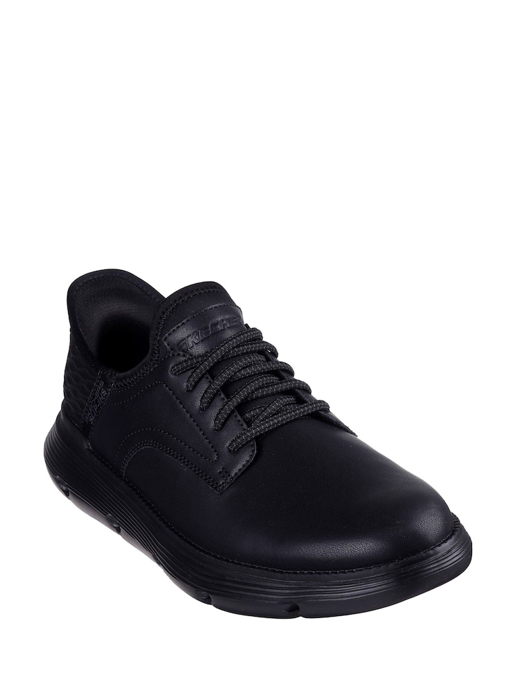 Negro - Corte ancho - Zapatillas sin cordones para hombre Garza de Skechers - Imagen 2 de 3