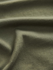 Green Khaki Regular Fit Long Sleeve Crew Neck T-Shirt - Image 6 of 7