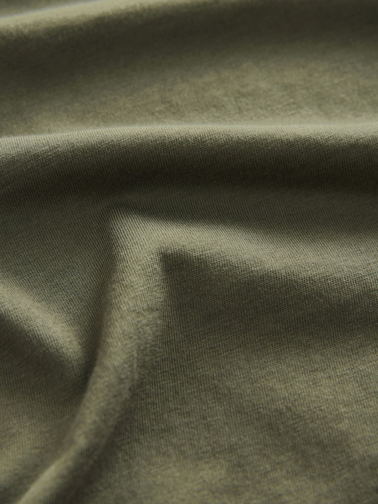 Groen-kaki - Normale Pasvorm - T-shirt met lange mouwen en ronde hals - Image 6 of 7