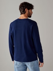 Blue Rich Regular Fit Long Sleeve Crew Neck T-Shirt - Image 3 of 7