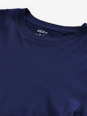 Blue Rich Regular Fit Long Sleeve Crew Neck T-Shirt - Image 6 of 7