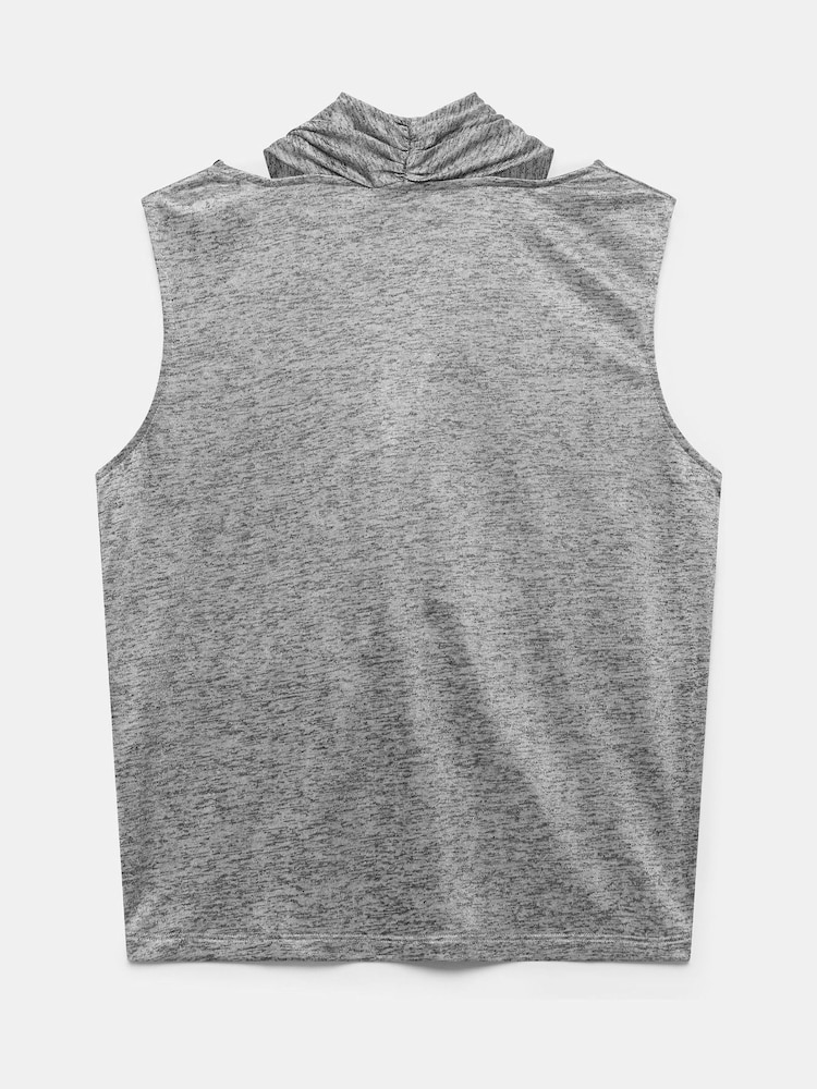 Mint Velvet Silver Metallic Twist Vest - Image 4 of 4