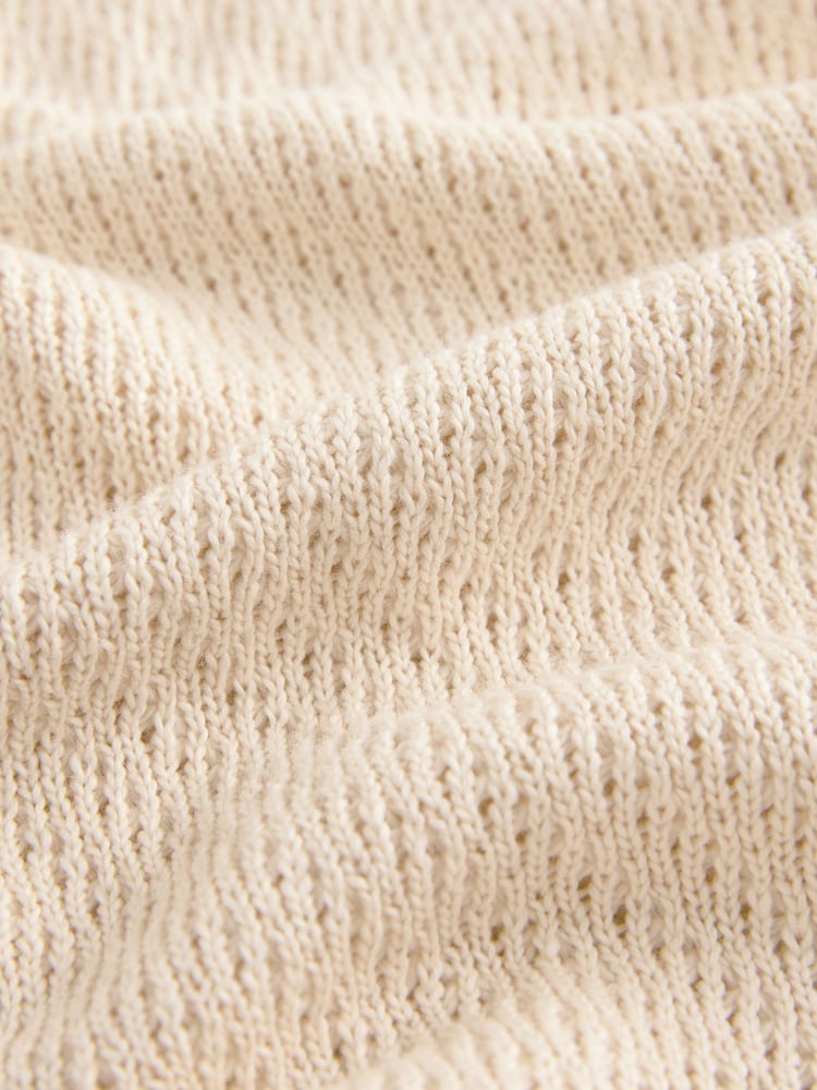 White Relaxed Fit EDIT Textured Vest - Image 7 of 7