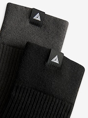 Black/Grey Active Cushioned Walking Socks 2 Pack - Image 6 of 7