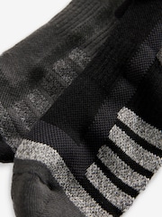 Black/Grey Active Cushioned Walking Socks 2 Pack - Image 7 of 7