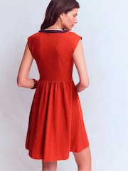 Boden Brown May Jersey Short Dress - Image 4 of 6