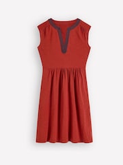 Boden Brown May Jersey Short Dress - Image 6 of 6